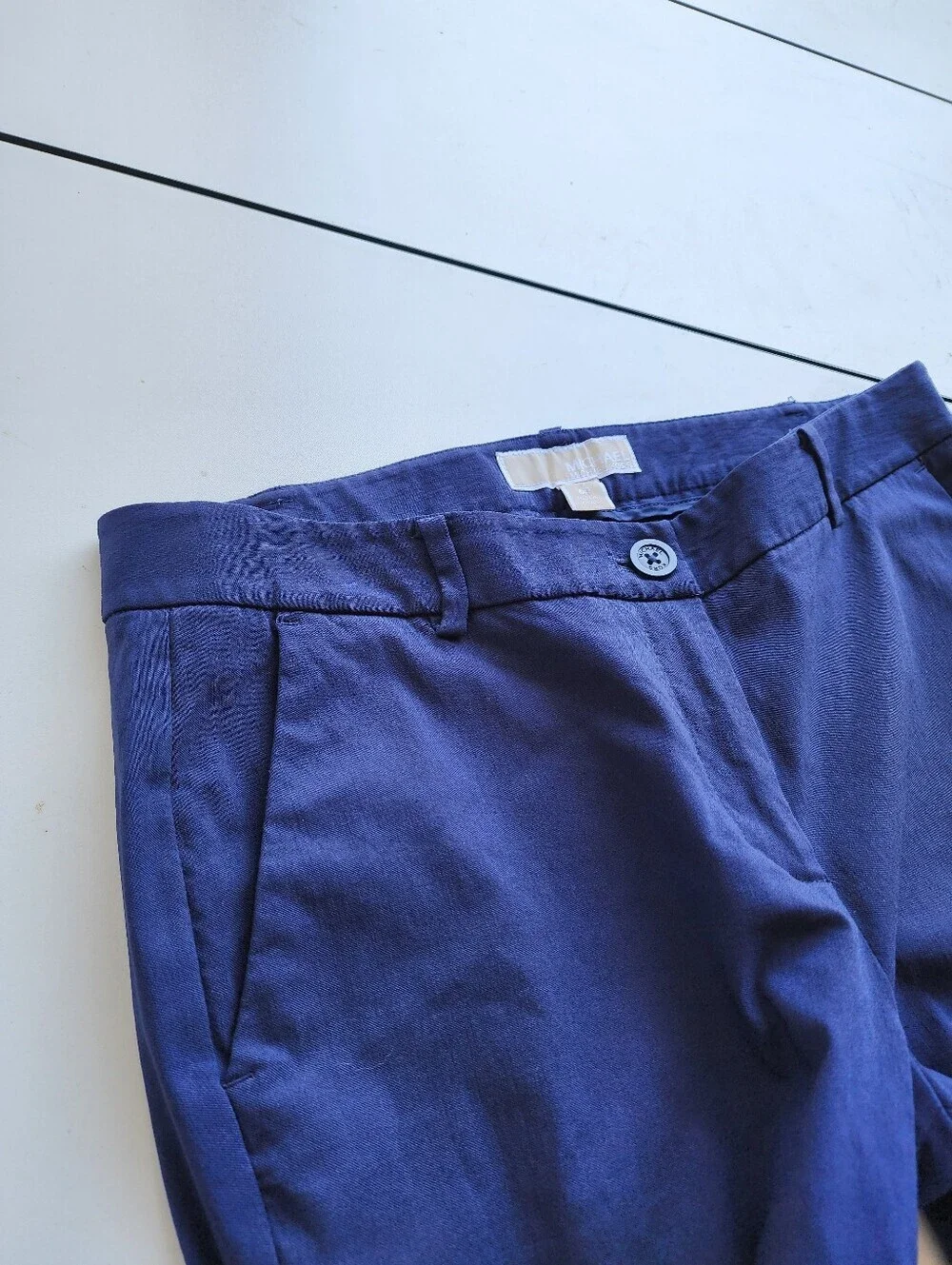 Michael Kors Chino Pants Navy Blue Womens 30x26 Petite 6P